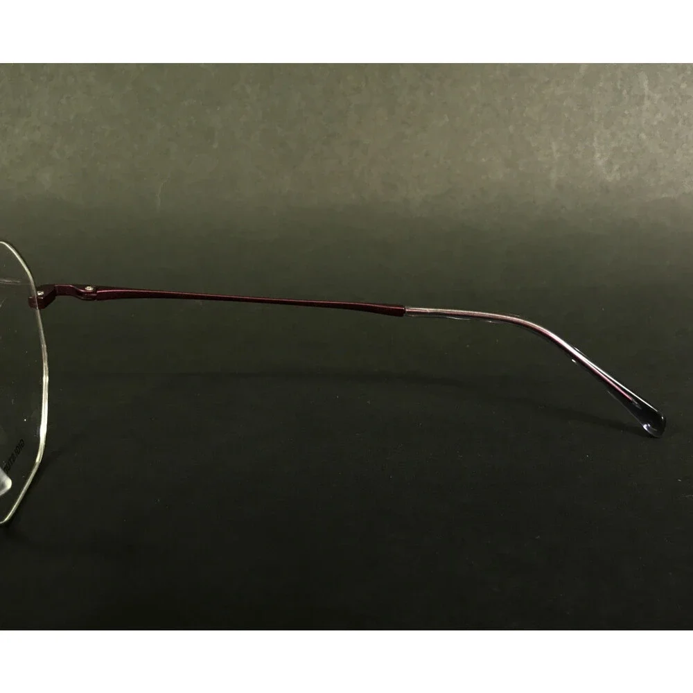 Gigi Studios Eyeglasses Frames ALEGRIA 8117/0 Gray Matte Red Bordeaux 53-17-140